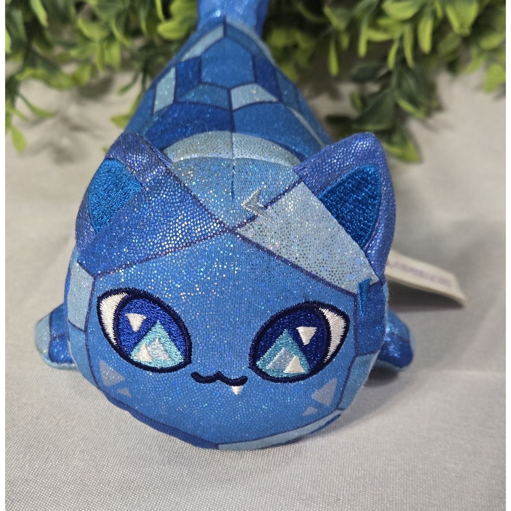Aphmau MeeMeows Sapphire Cat Plush 6" Celestial Series Litter 4 Crystal Gem Blue